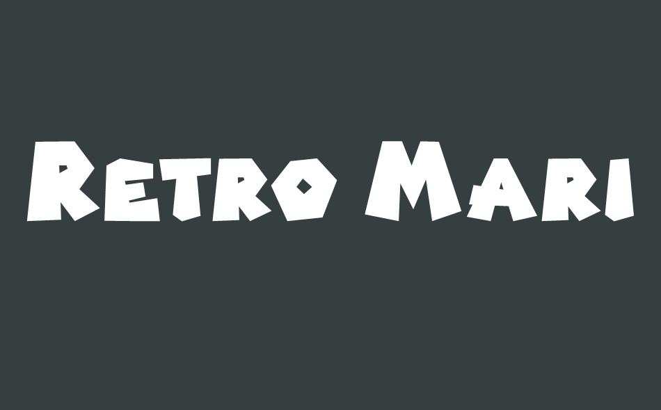Retro Mario font big