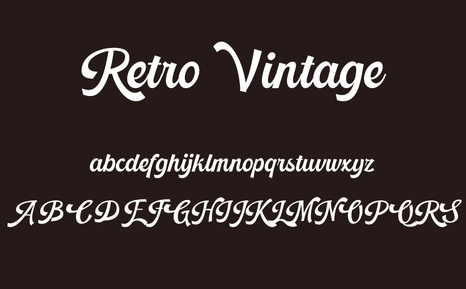 Retro Vintage font