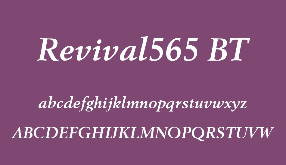 revival565-bt font