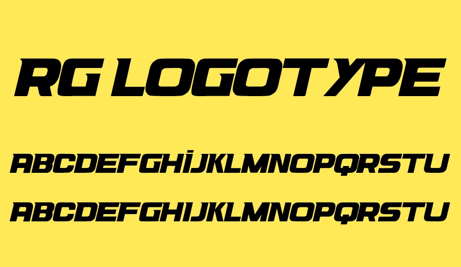 rg-logotype font