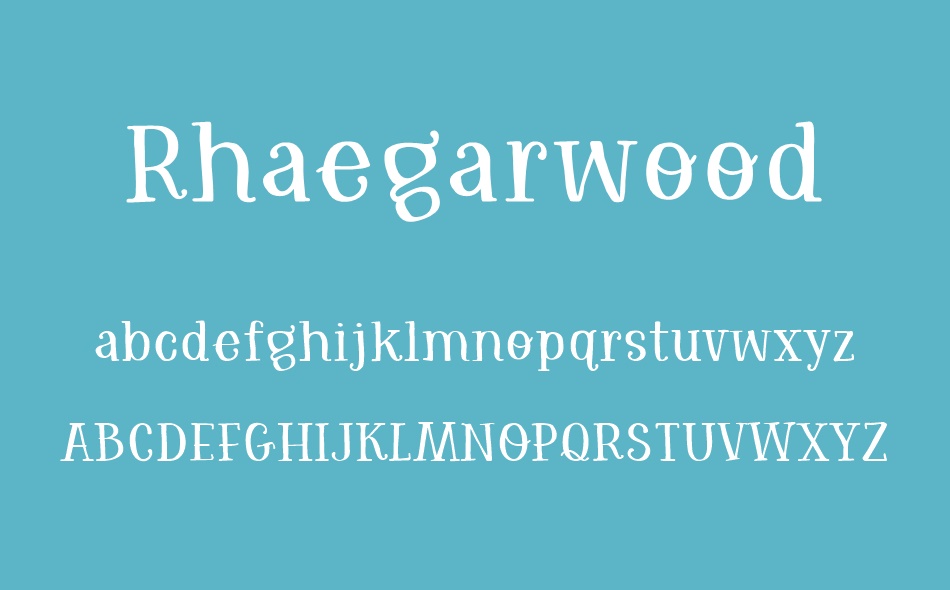 Rhaegarwood font