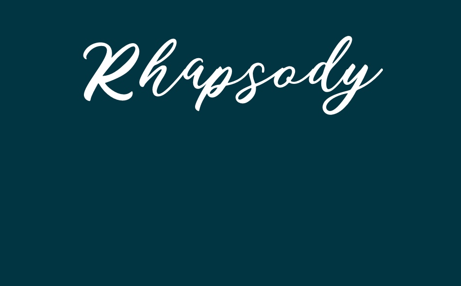 Rhapsody font big