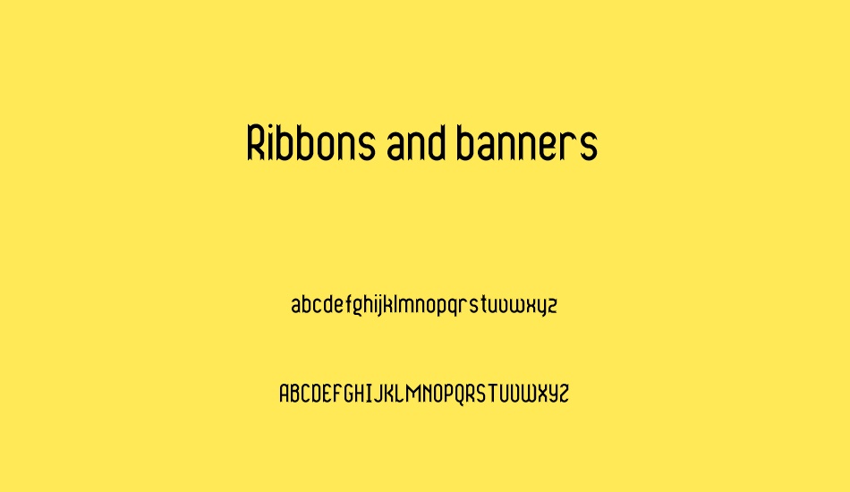 ribbons-and-banners font