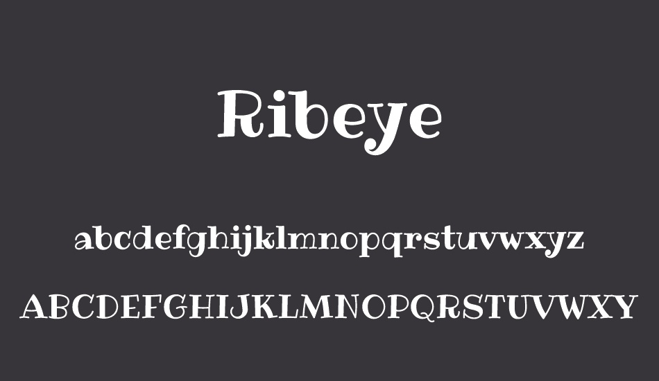 ribeye font