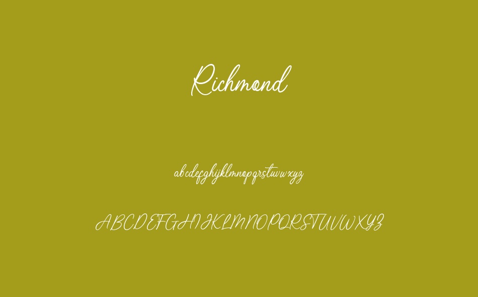 Richmond font