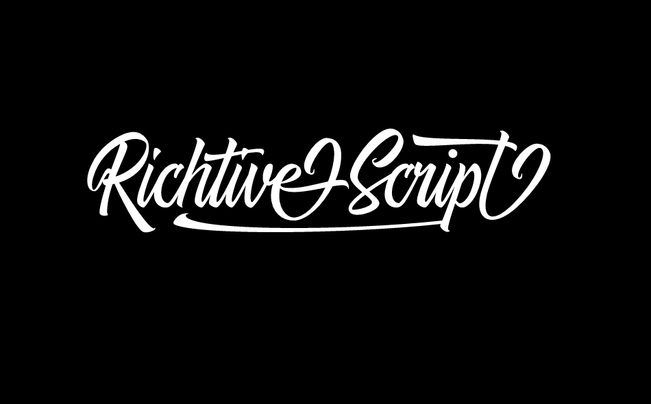 Richtive Script font big