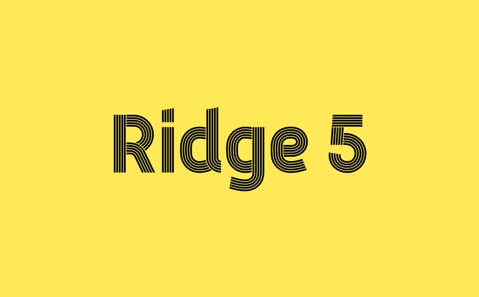 Ridge font big