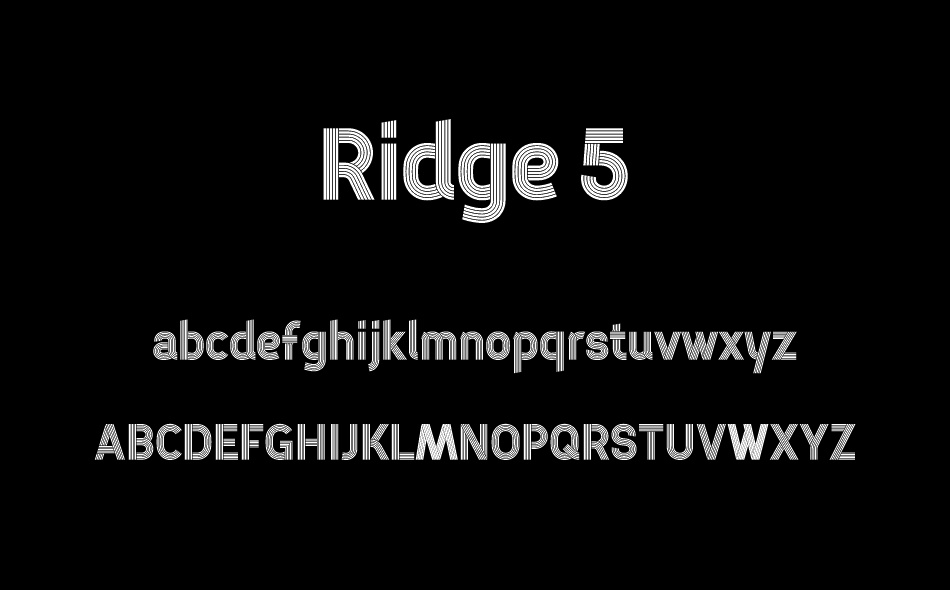 Ridge font