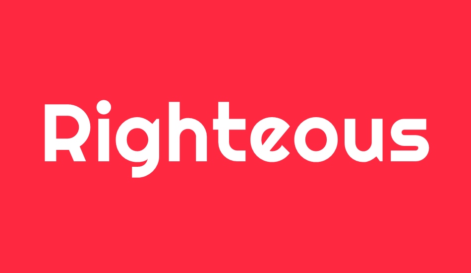 righteous font big