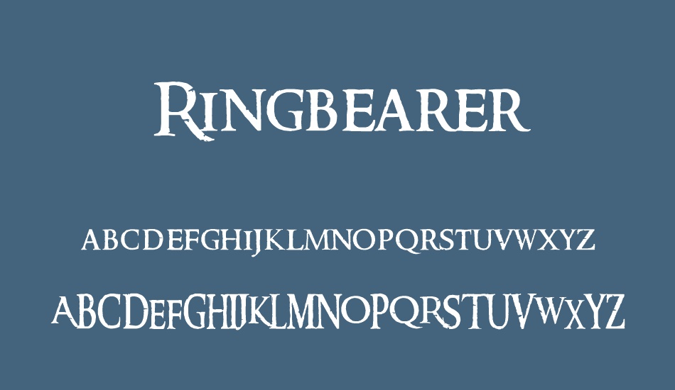 ringbearer font