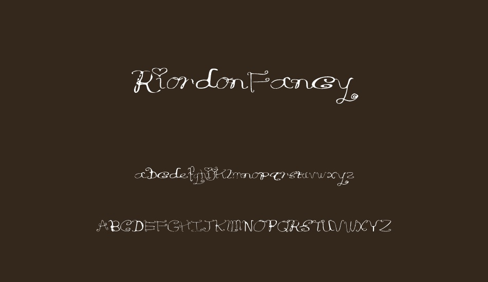 riordonfancy font