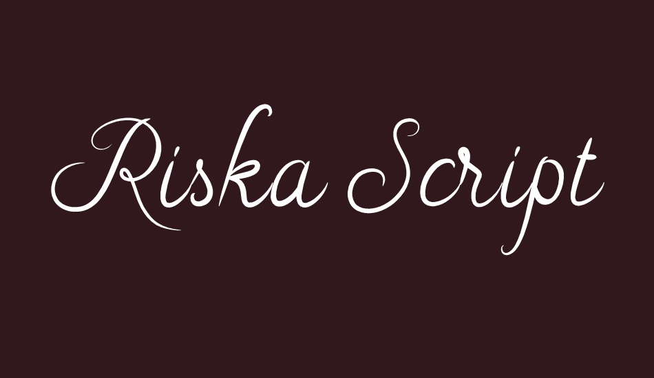 riska-script font big