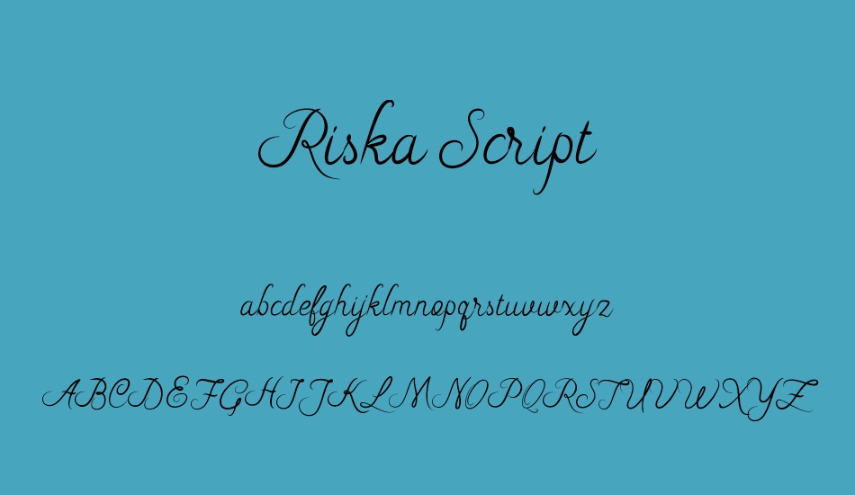 riska-script font