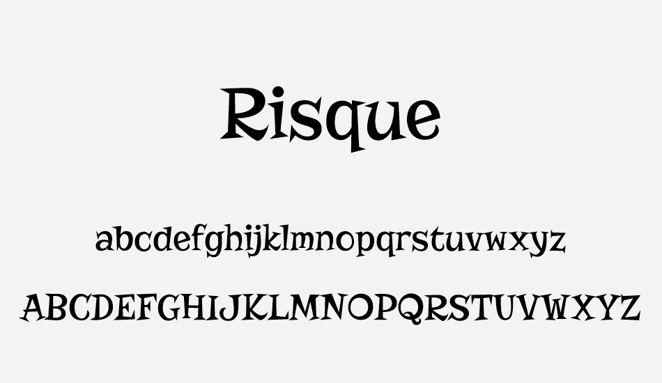 risque font