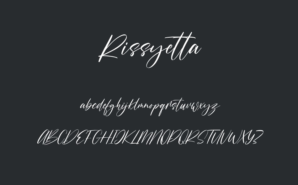 Rissyetta font