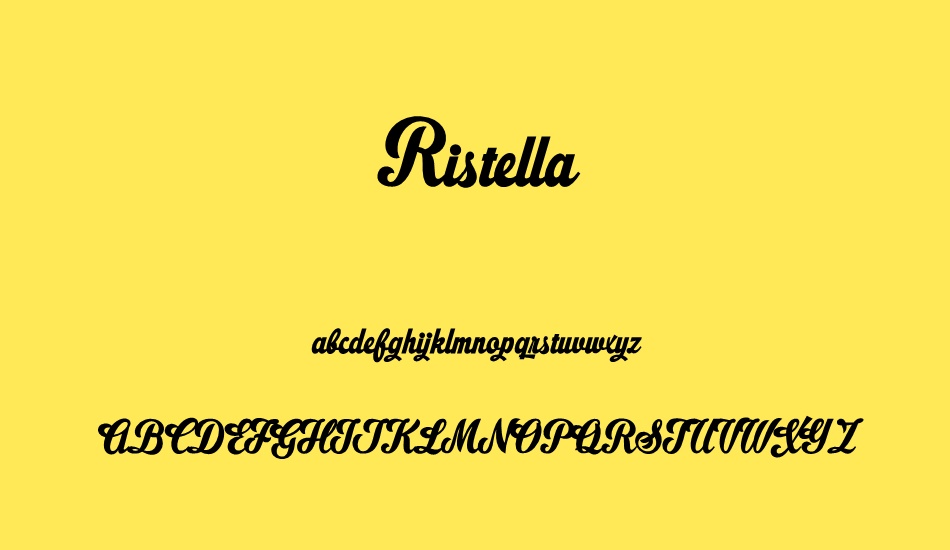 ristella-personal-use-only font