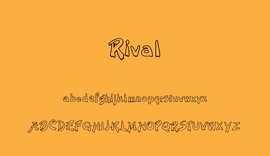 rival font