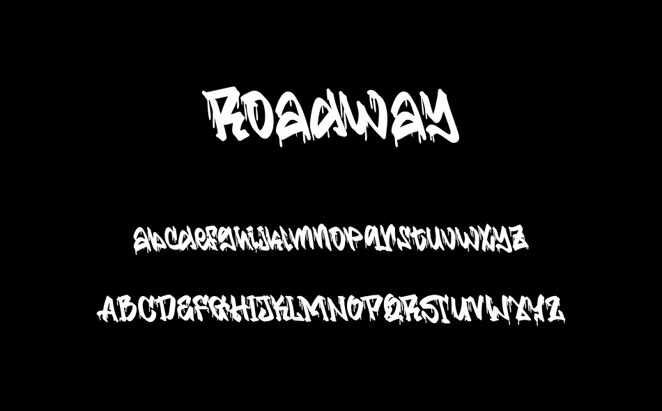 Roadway font