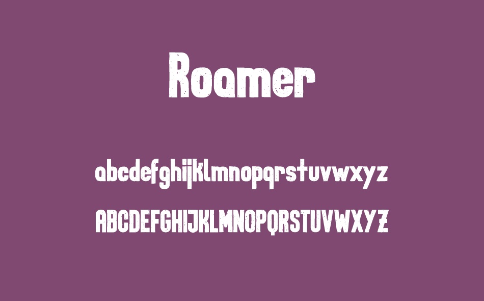 Roamer font