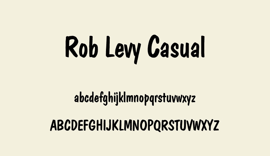 rob-levy-casual font