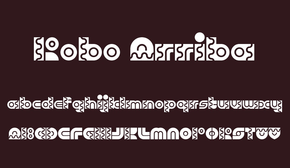 robo-arriba font