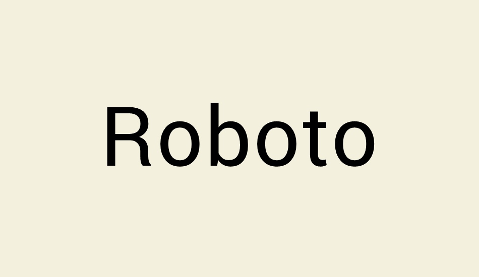 roboto font big