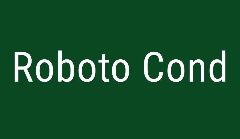 roboto-condensed font big