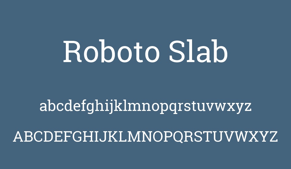 roboto-slab font