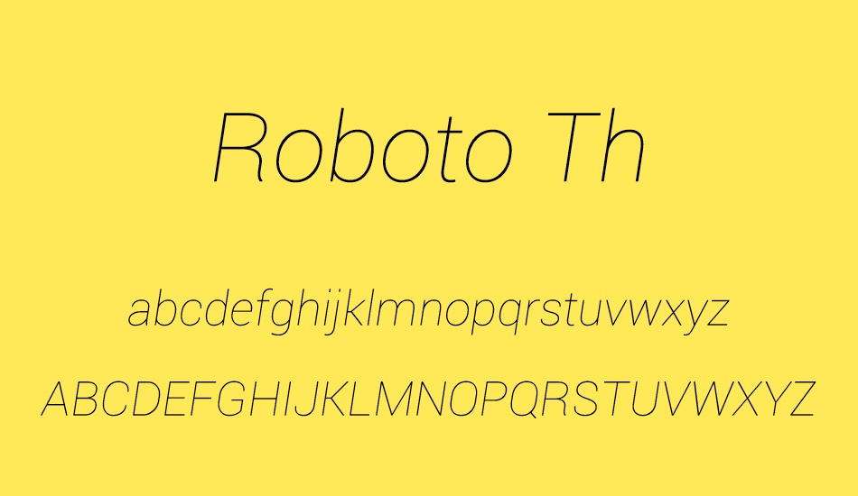 roboto-th font