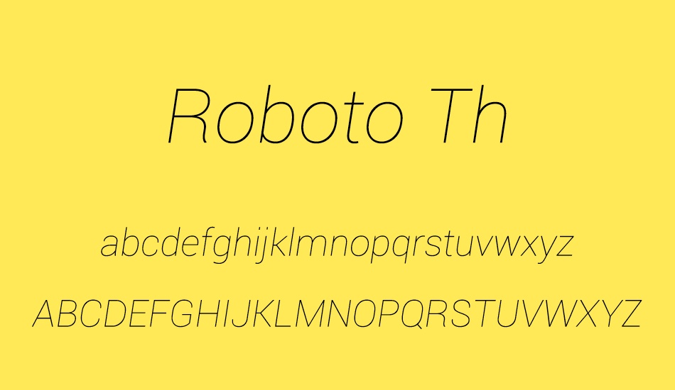 roboto-th font