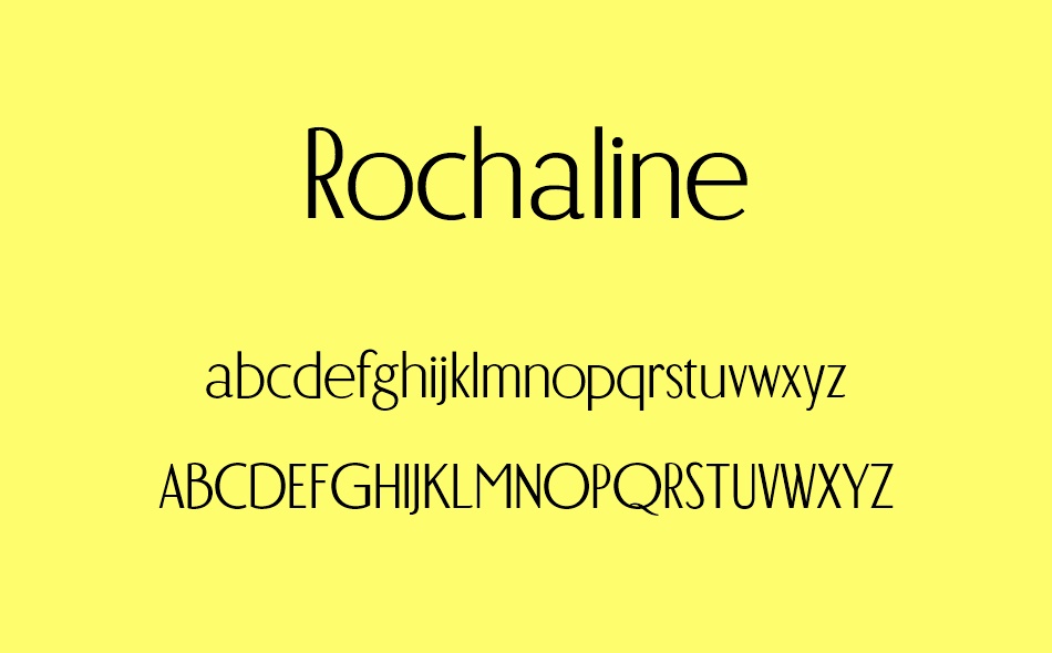 Rochaline font
