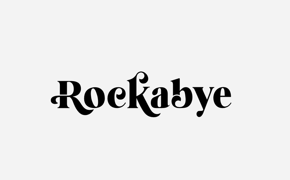 Rockabye font big