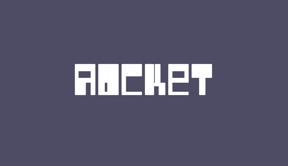 rocket font big