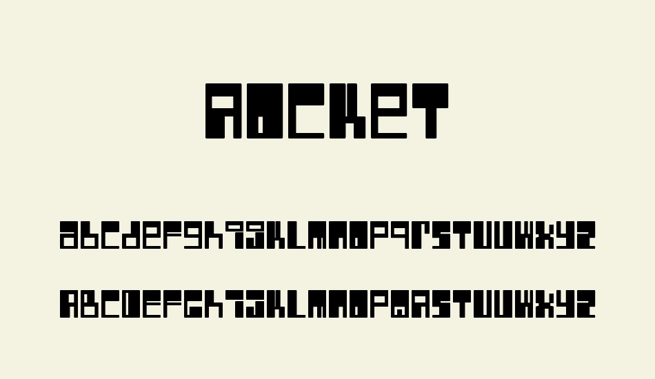 rocket font