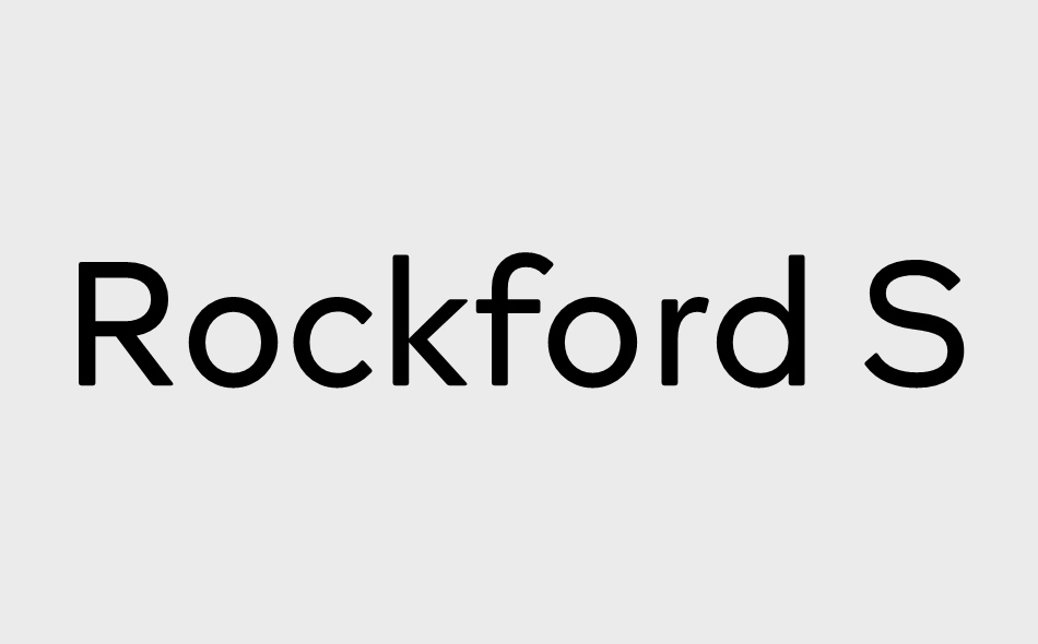 Rockford Sans font big