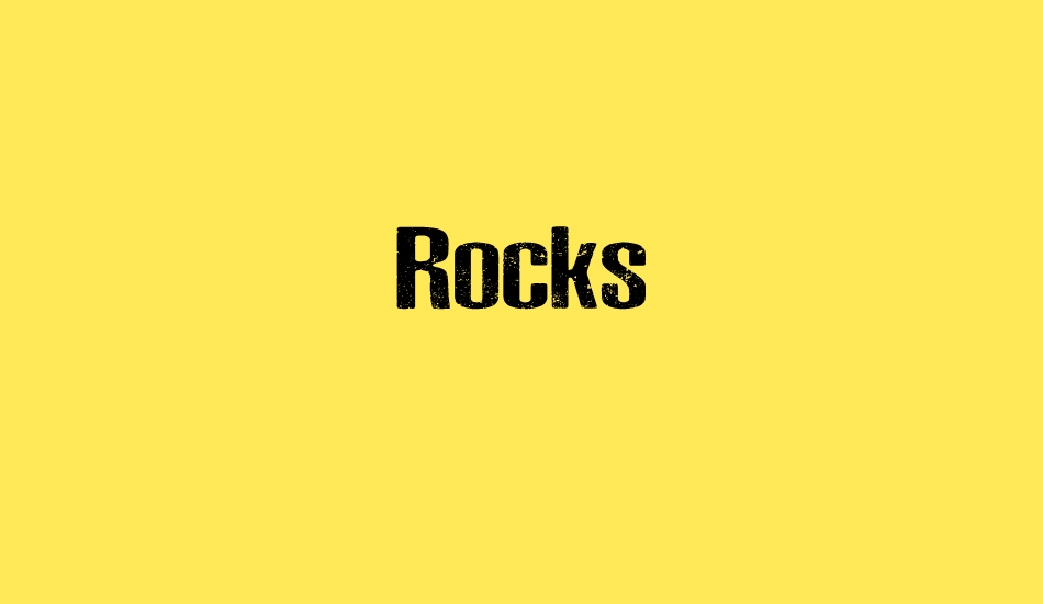 rocks-personal-use font big