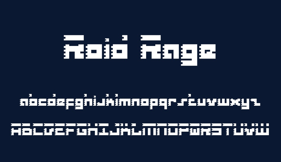 roid-rage font