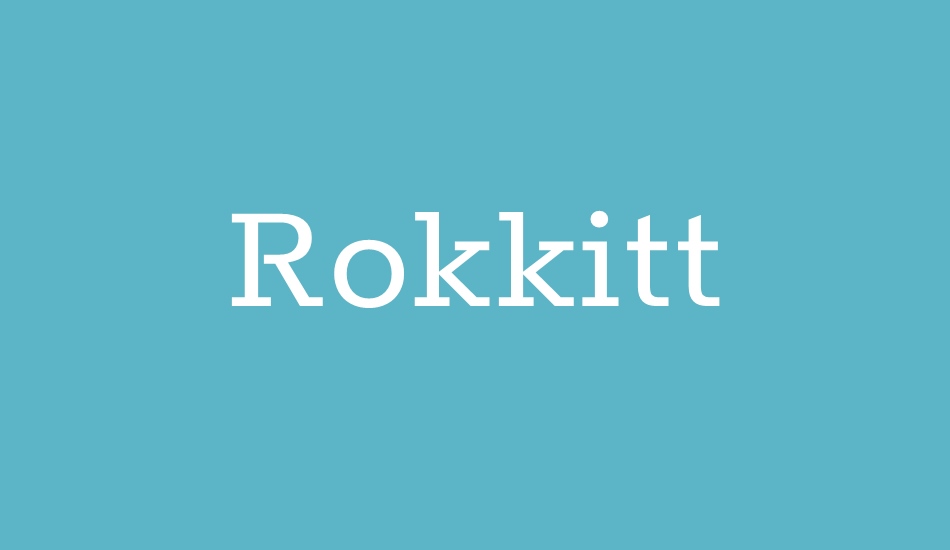 rokkitt font big