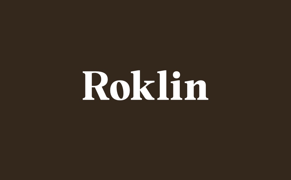 Roklin font big