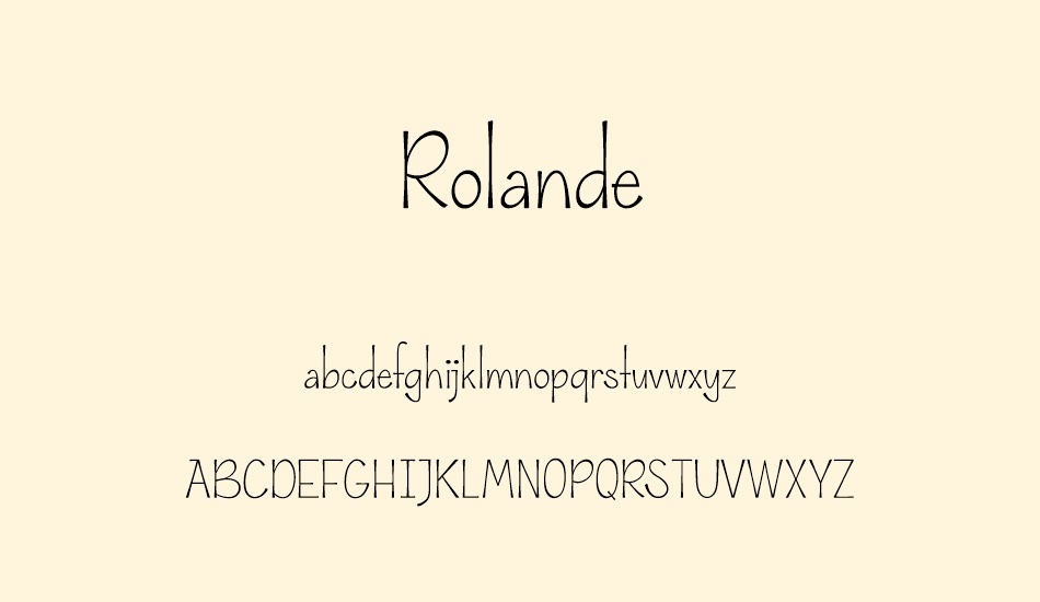 rolande font