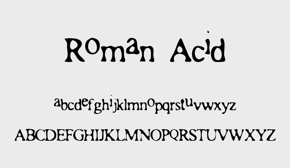 roman-acid font