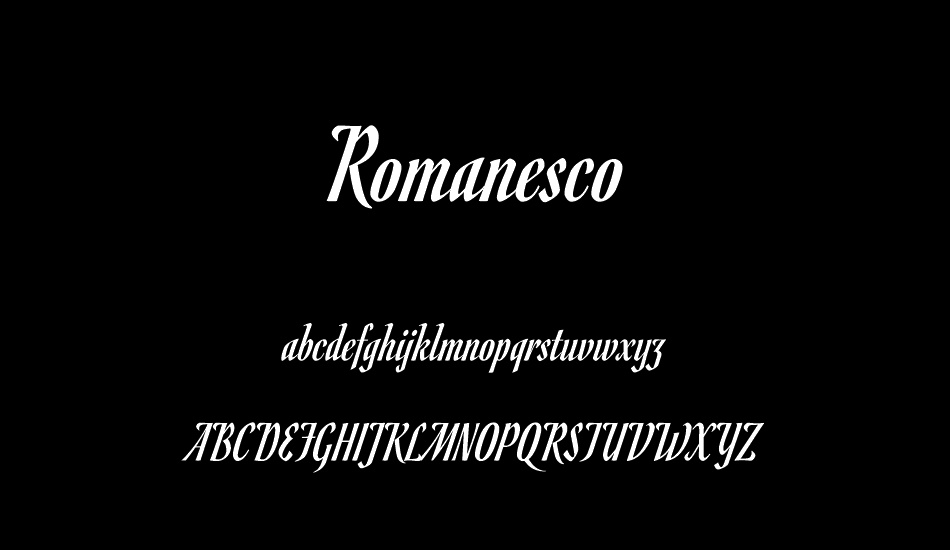 romanesco font