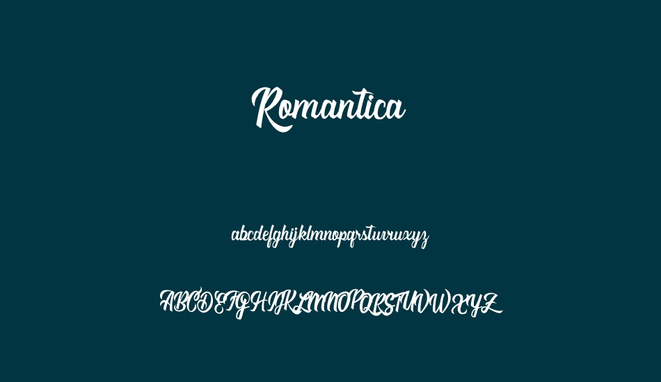 romantica-personal-use font