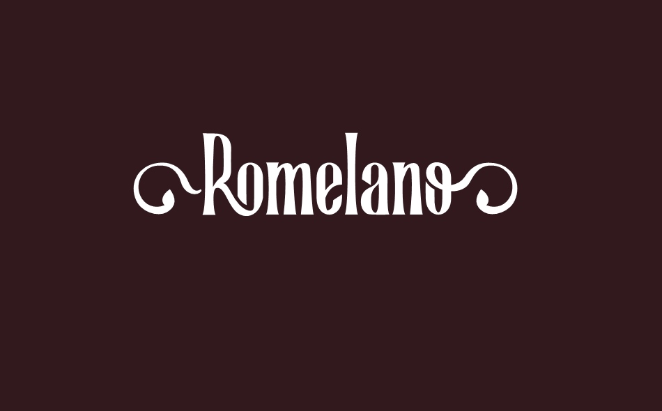 Romelano font big