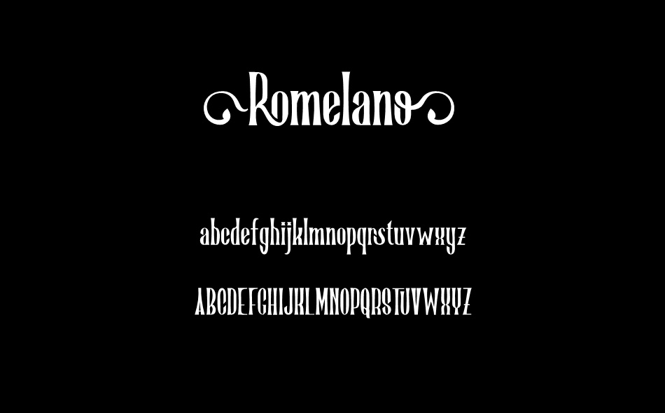 Romelano font