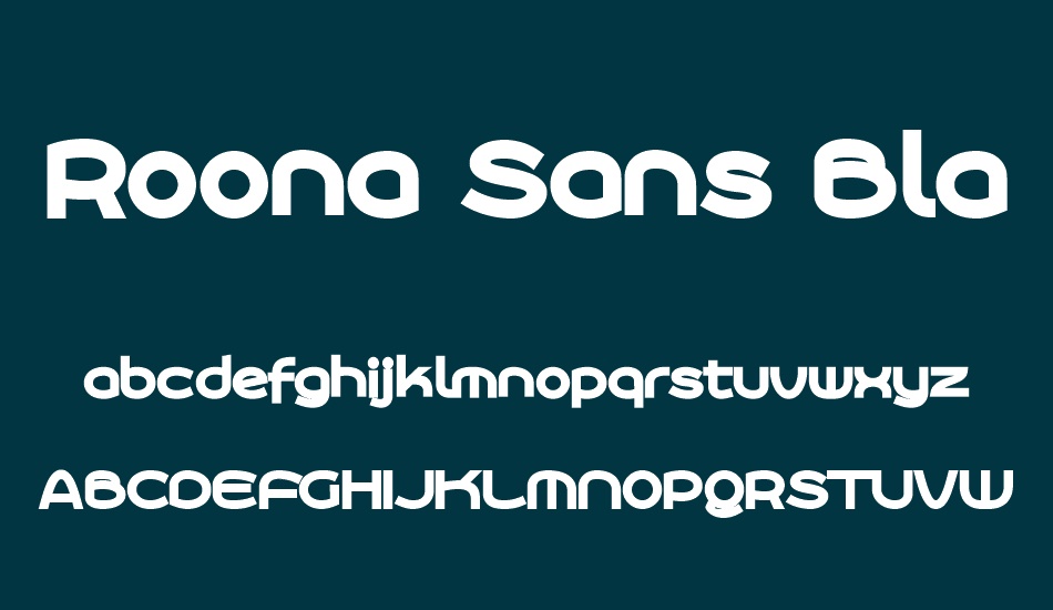 roona-sans-black-personal font