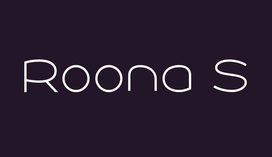 roona-sans-thin-personal font big