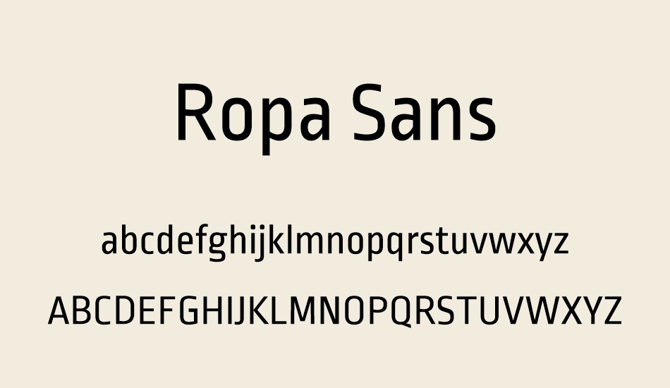 ropa-sans font