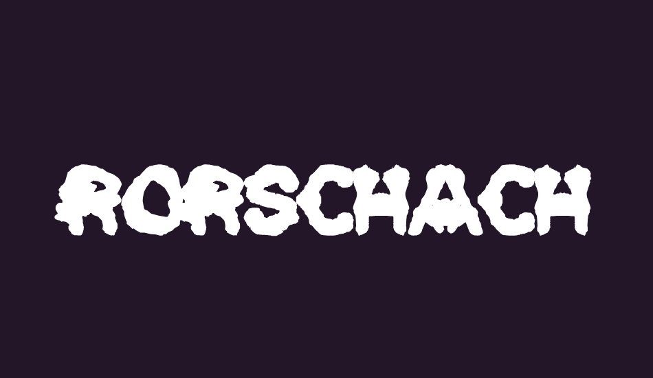 rorschach- font big