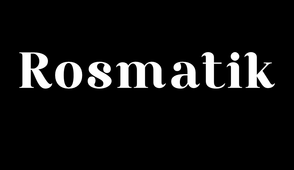 rosmatika font big